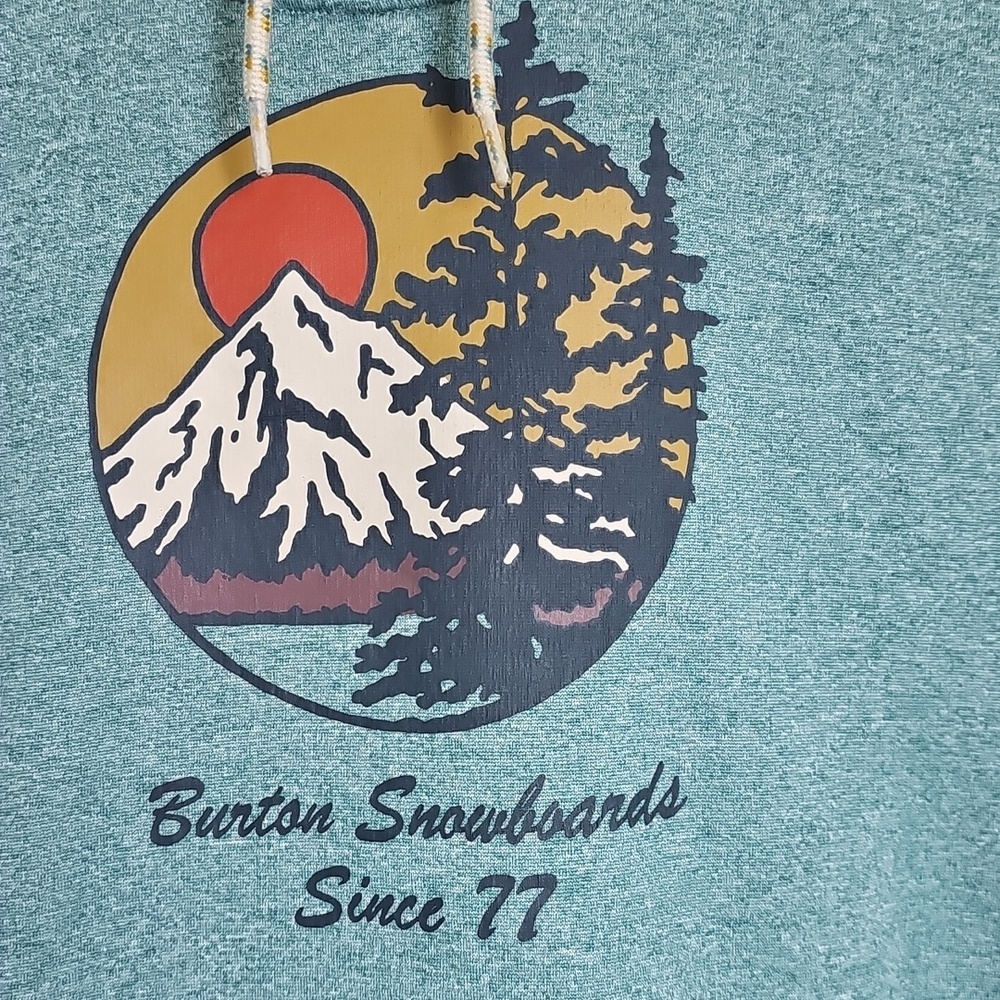 Burton Seafoam Green Graphic Crewneck Hoodie - Picture 2 of 7